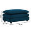 Canapé modulaire en chenille bleu 4