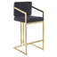 Carwell Upholstered Counter Stool with Metal Frame-576371854-576371855