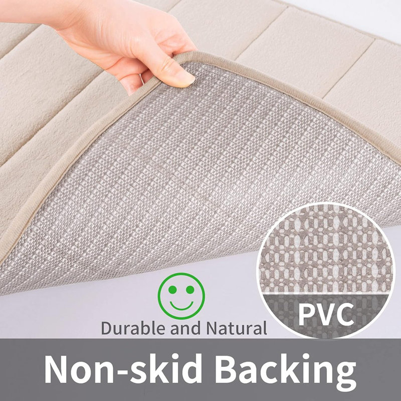 Tapis de douche, 20 pi x 32 pi, bain antidérapant épais ...