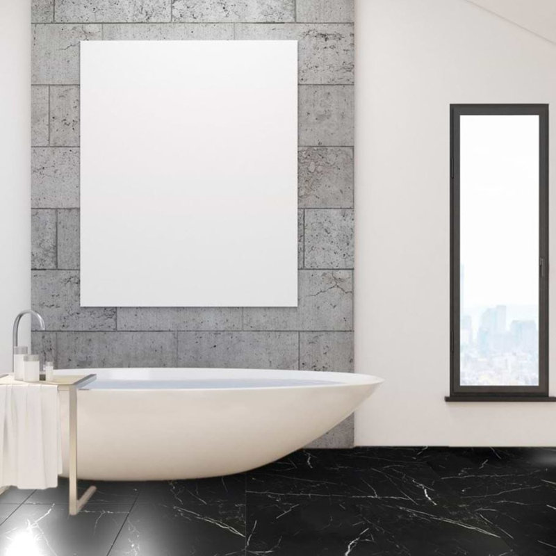 Marble Tech 24x24 Polished Nero Marquina Look Porcelain Tile