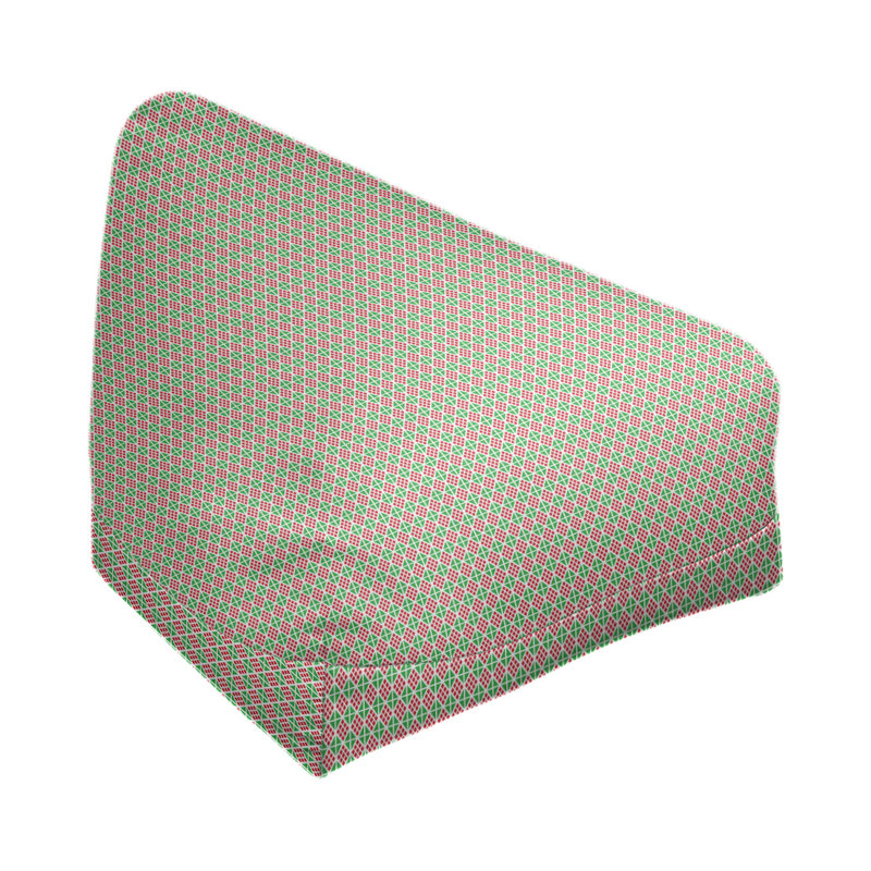 Fauteuil à billes et méridienne standard, Vert / Rouge, H 29 po x l 38 po x P 42 po