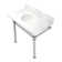 Monarch Ceramic Rectangular Console Bathroom Sink with Overflow