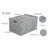 Mount-It! Collapsible Plastic Storage Crate, Folding Utility Distribution Container w/ Attached Lid
