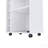 Bar Cart, Two Shelves, Six Built-in Wine Rack, Four Casters - White-1579090382-1579090383