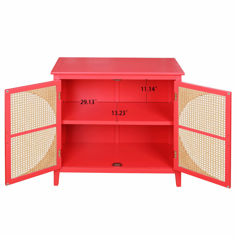 Armoire d'appoint Cambronero, Rouge