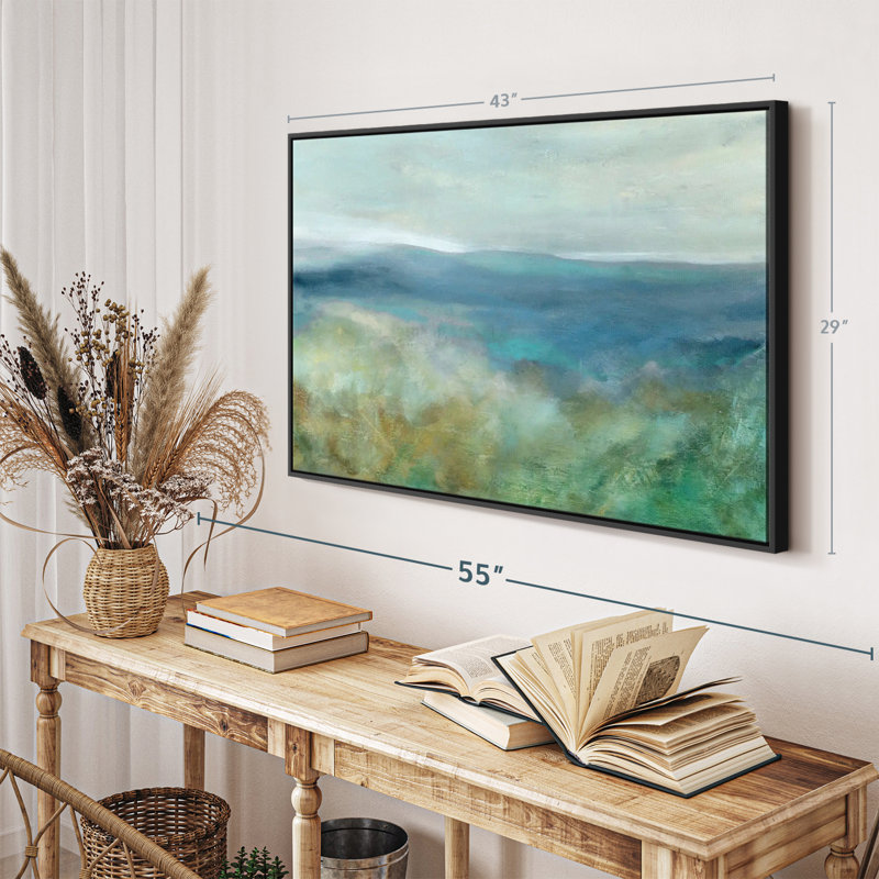 Blue Mountain Overlook Canvas Print, 29" H x 43" W