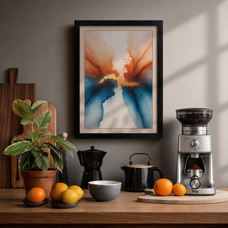 Hands In Motion Modern - Print, Black, A3 - 42.0 x 29.7 cm
