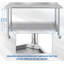 Table NSF en acier inoxydable pour la préparation et le travail, 60 po x 24 po avec tablette réglable, table robuste pour restaurant, maison et hôtel