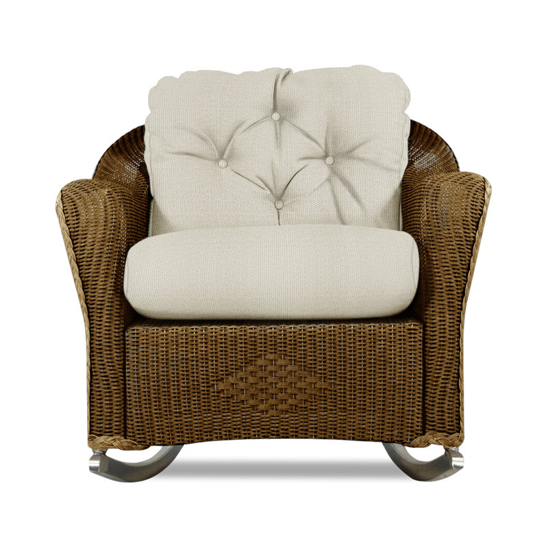 Reflections Outdoor Rocker Chair, Demo Stone, Bark