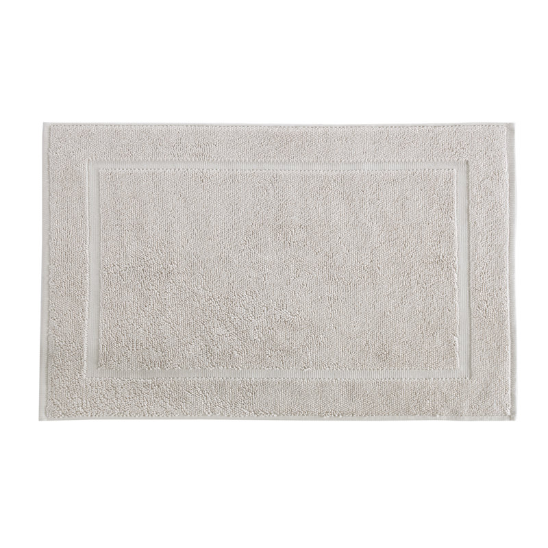 Lerins Solid Color Bath Mat Floor Towel, Craie