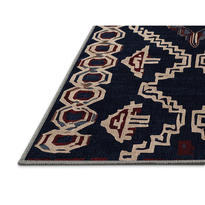 Tapis mauve lavable à la machine, Carré 8 pi