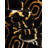 Contemporary Vincente Area Rug Black and Gold Color-423578272