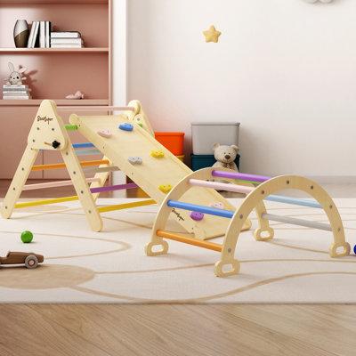 3-in-1 Triangle Wood Climber