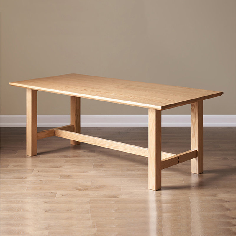 Table de salle à manger moderne Modern Burlywood, H 29,53 po x L 70,87 po x l 35,43 po