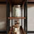 Engineered Fir Core Drop-Leaf Dining Table with Metal Frame, Storage & Lockable Wheels-206577997