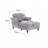 Chenille Oversized Chaise Lounge Sleeper Armchair-667286447