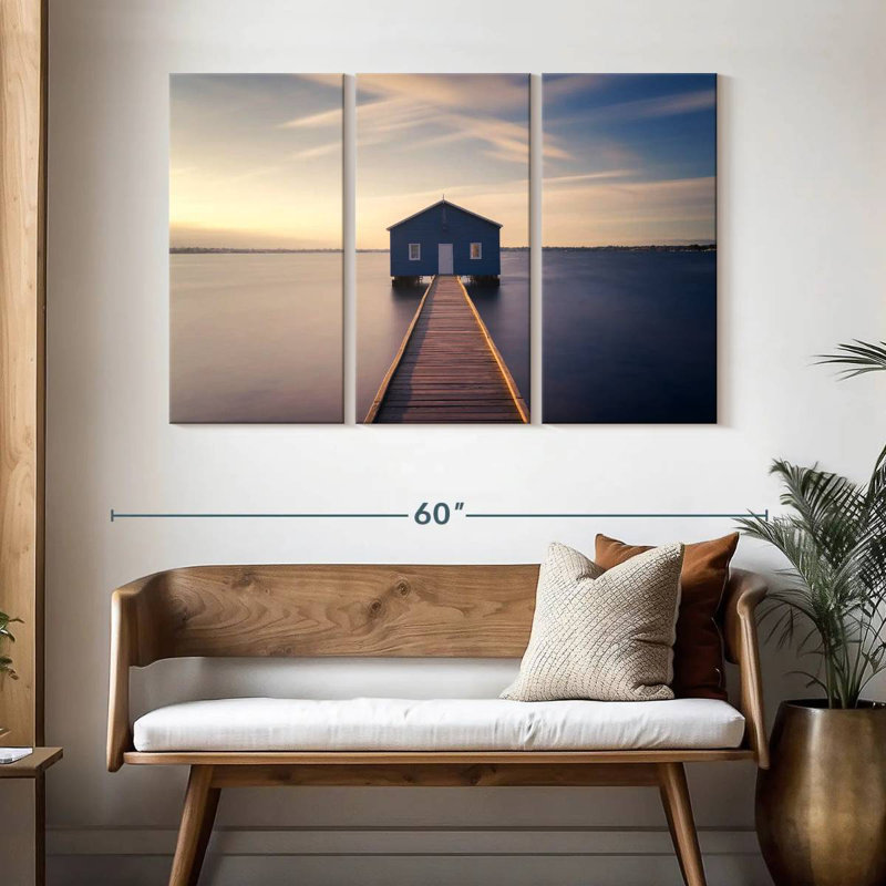 Maison bleue Aletra Perth, H 32 po x l 50 po