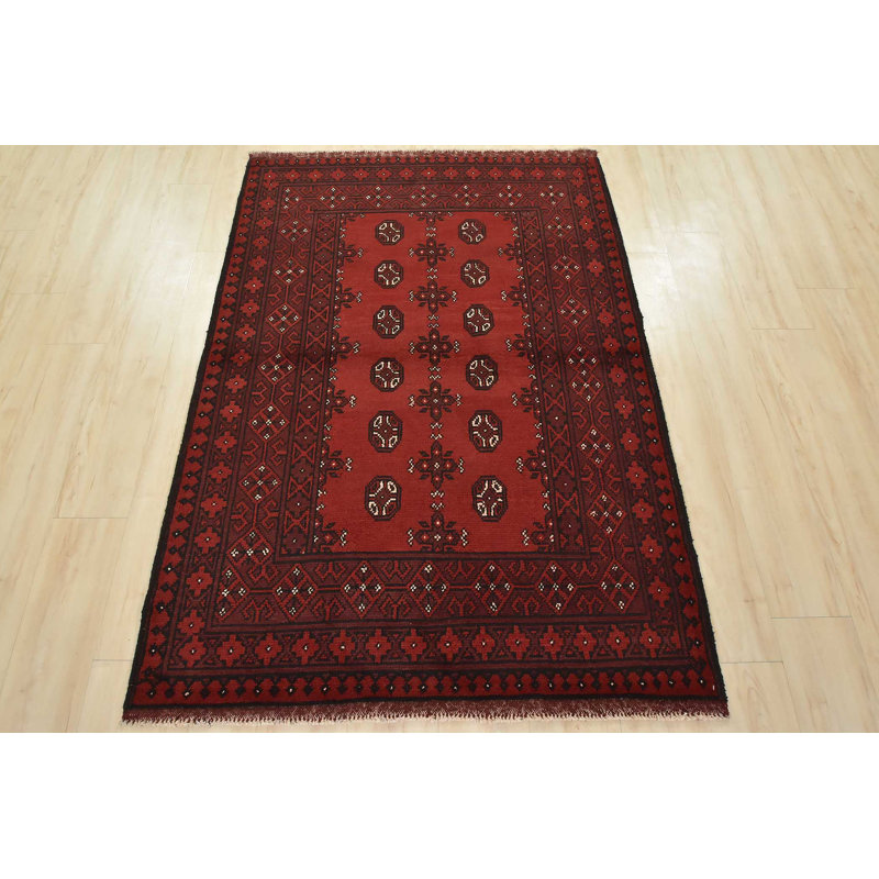 Tapis unique rouge de 4 pi x 6 pi One-of-a-Kind