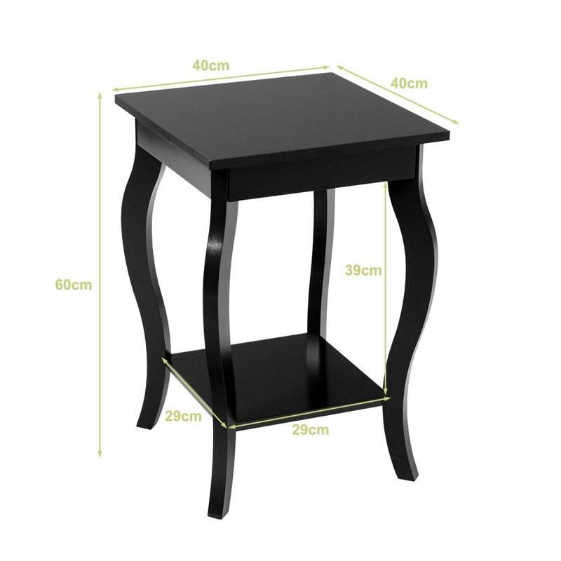 Jacquelin Side Table Set, Black