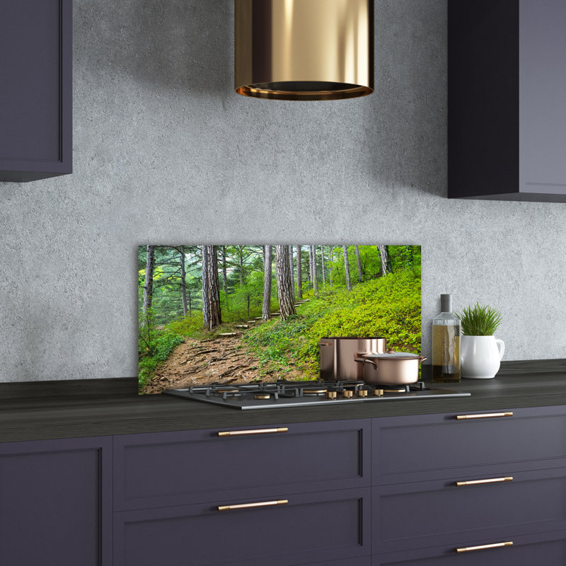 50cm W x 100cm L Glass Peel and Stick Panel