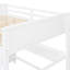 Lit mezzanine double avec bureau et tiroirs de rangement - Faites de votre chambre à coucher un espace fonctionnel élégant Contrôle de la qualité en bois de pin massif-293043697