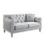 Causeuse Branson en lin gris clair