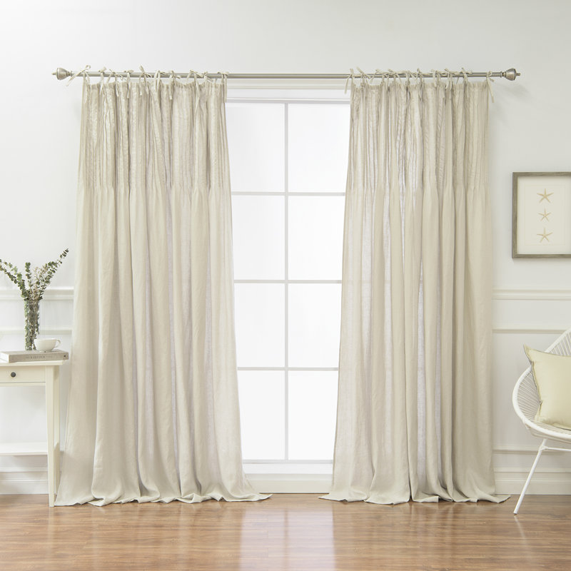 Abelia Semi Sheer Curtain, Dark Gray