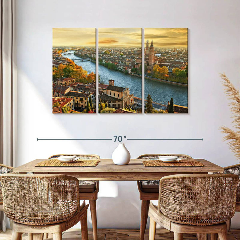 Sebbie Romantic Verona Sunrise, 36" H x 57" W