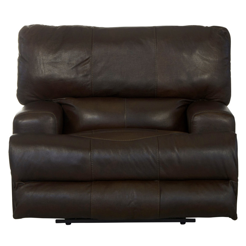 Fauteuil inclinable électrique Anjuman, Non, Électrique, Cuir véritable chocolat