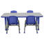 Table rectangulaire d'activités en T avec moulures totales réglables-109512143-109512144-109512145