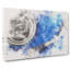 Blue Vinyl Record - Wrapped Canvas Print-56660351