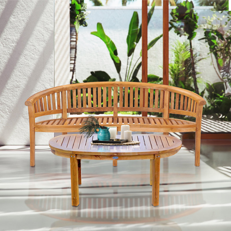 Peanut Teak Garden Bench
