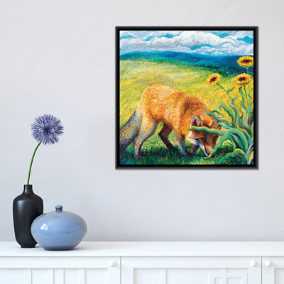 " Foxy Triptych Panel II " by Iris Scott