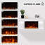 17 Stories 82cm W White Electric Fireplace