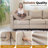 4-Piece 91.5'' Reversible Modern L-Shape Sectional Sofa With Storage Seat- Faux Leather-Light Gray-1194209221