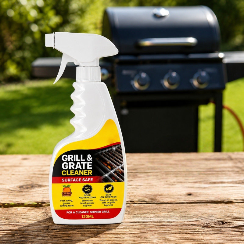 Support de grille de nettoyage de grille de 120 ml pour détachant à graisse et à charbon pour supports à barbecue