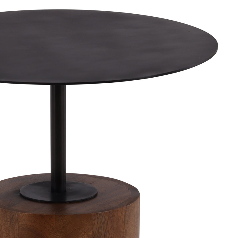 Arlo Mango Wood Side Table, Brown