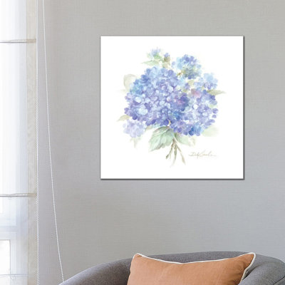 Hydrangeas I by Debi Coules - Wrapped Canvas Print
