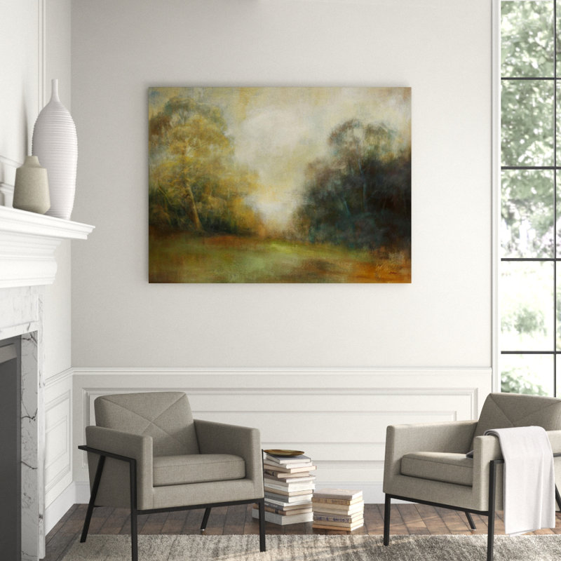 Great Trees Painting by Simon Addyman, 24" H x 32" W, Image Brush Gel