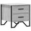 Aimilios 40cm W Metal Bedside Table-2123141113