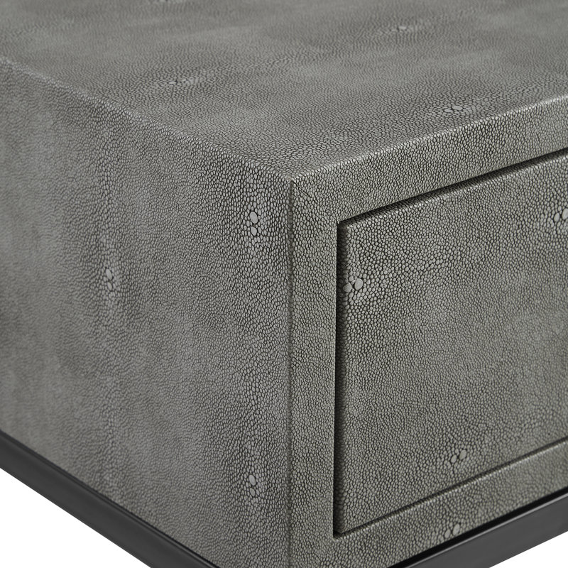 Sled End Table, Grey