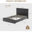 Structure de lit tapissier, lit plateforme avec tête de lit, pas de sommier tapissier, capacité de 900 lb, assemblage facile et silencieux-2104903884-2104903988