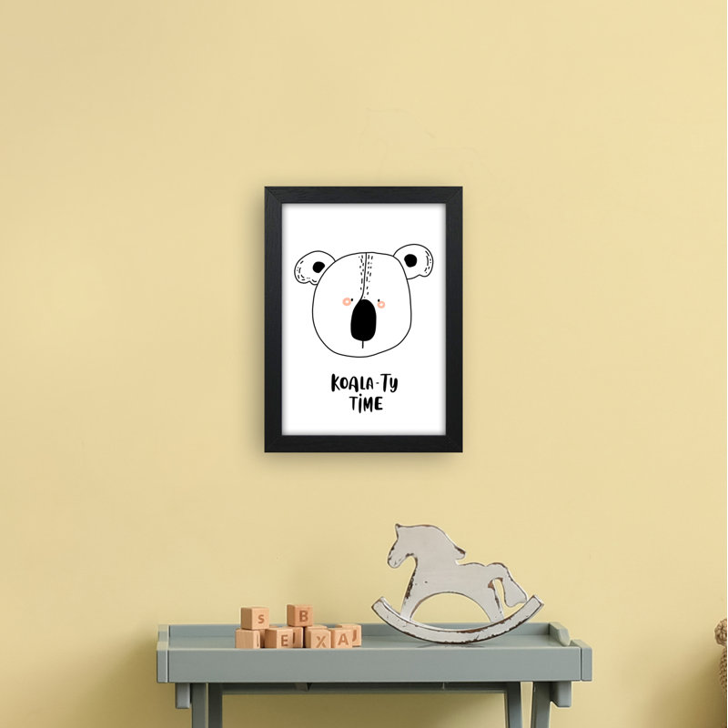 Koala by Miniofmine - Print, 34cm H x 25cm W x 3cm D, Brown Framed