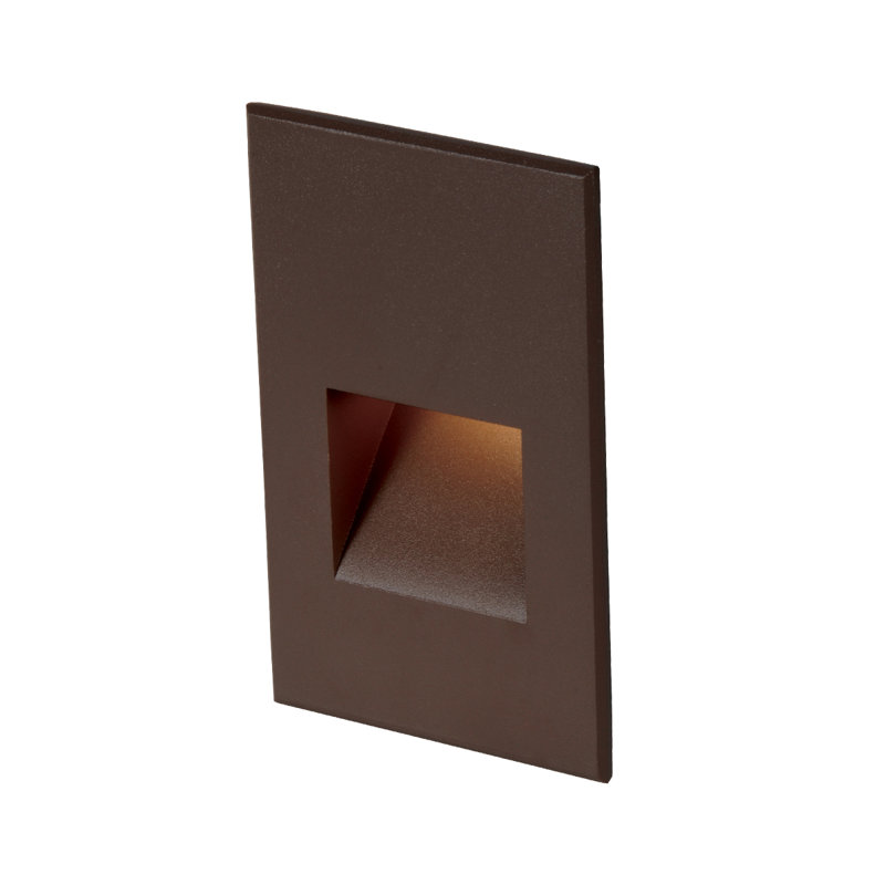 LED Step Light, Bronze on Aluminum, Amber
