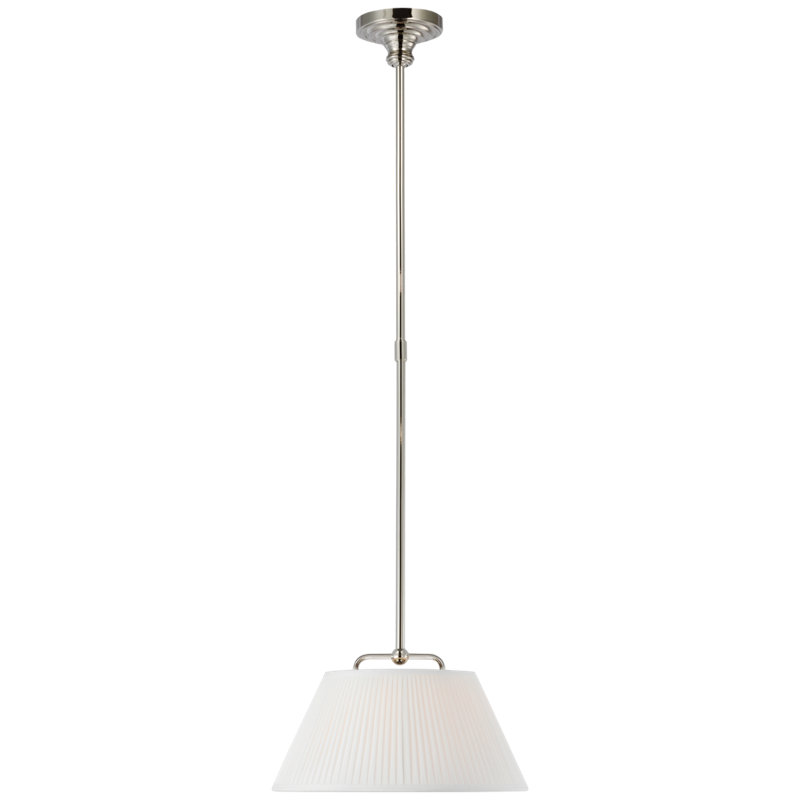 Serrato 1 - Light LED Pendant by Amber Lewis, Polished Nickel