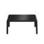 Ensemble de conversation pour patio 3 pièces, ensemble de mobilier modulaire d'extérieur moderne avec table basse carrée, coussin épais et imperméable pour porche, balcon, gris clair-1204103908