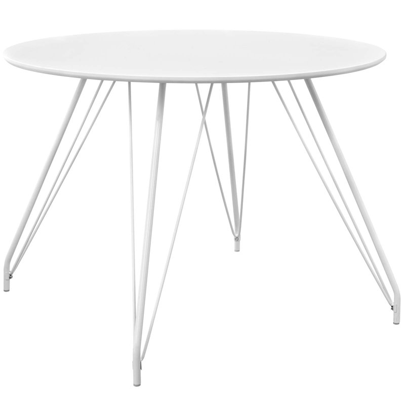 Table de salle à manger par satellite par Modway, Blanc