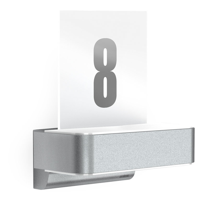 L 800 Anthracite Integrated LED Outdoor Sconce with Dusk to Dawn, 26.1cm H x 23cm W x 14.6cm D
