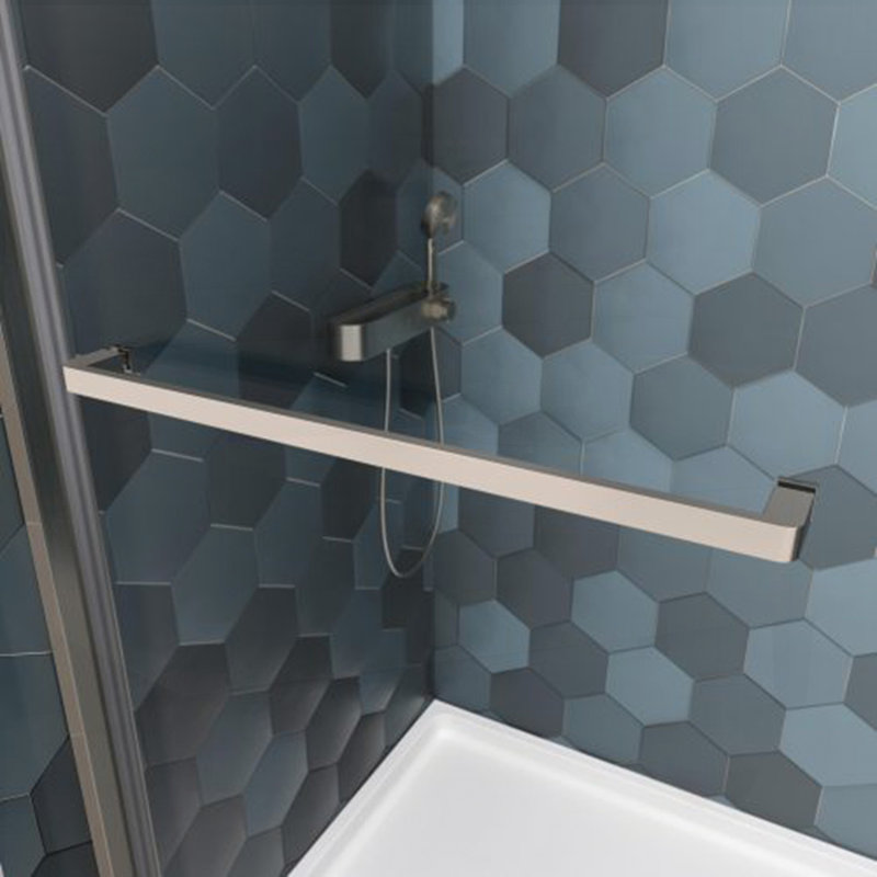 Bypass shower door, sliding door, Chrome