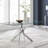 Lenworth Modern Metal and Glass Dining Table Seats 4 or 6-2051082372-2119367083